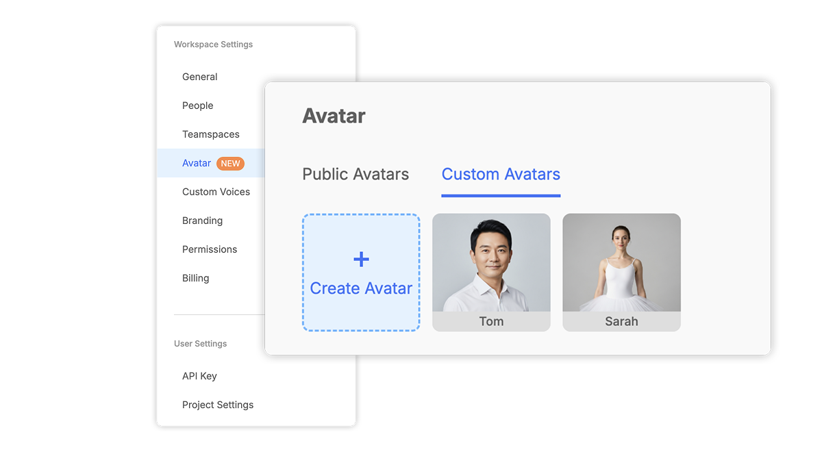 Workspace and admin controls for enterprise teams in Visla's AI Avatar—set avatar-creation permissions, monitor credit usage and plan limits, and keep projects protected.